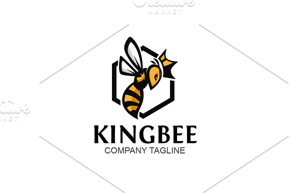King Bee in Logo Templates - product preview 1
