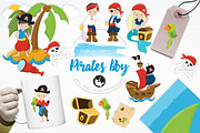 Pirates Boy illustration pack
