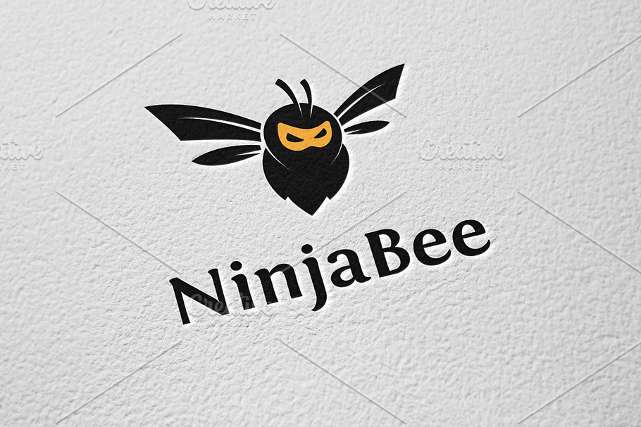 Ninja Bee in Logo Templates - product preview 8