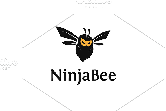 Ninja Bee in Logo Templates - product preview 1