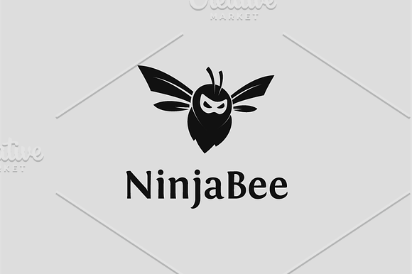 Ninja Bee in Logo Templates - product preview 2