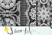Seamless pattern - floral lace ornam