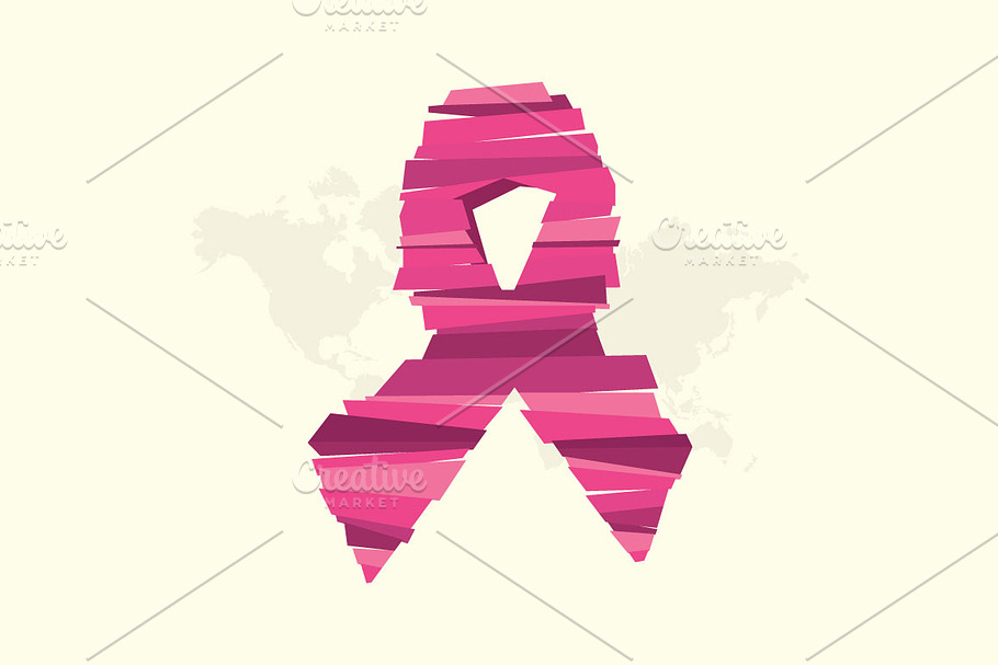 Breast cancer awareness symbol. in Objects - product preview 8