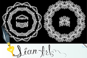 Round Frames - floral lace ornament