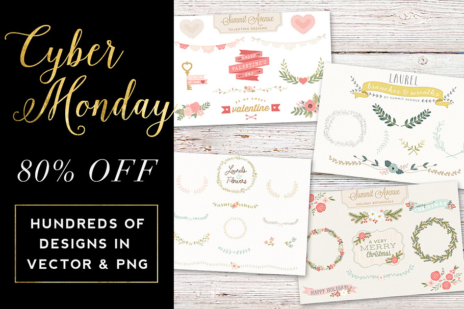 80% Off Cyber Monday Graphic Bundle in Objects - product preview 8