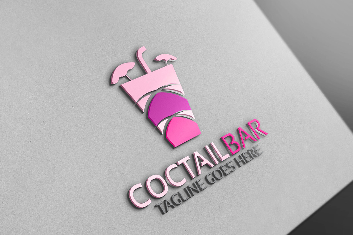 Cocktail Bar Logo in Logo Templates - product preview 8
