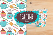 Tea Time: pattern & elements