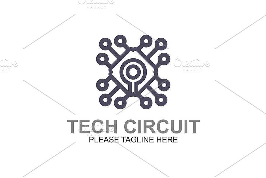 Tech Circuit in Logo Templates - product preview 8