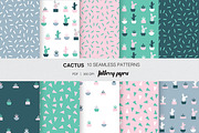 Cactus- seamless pattern