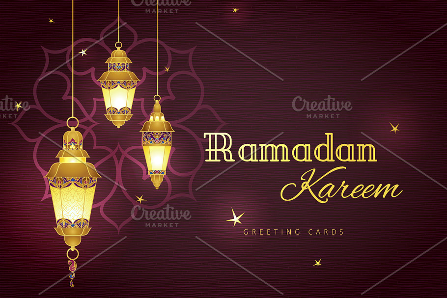 Set Of Pre-Made Ramadan Cards Vol.1 in Postcard Templates - product preview 8