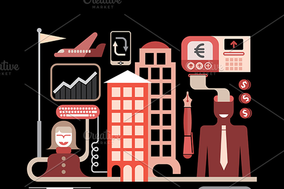 Finance and Business vector design
