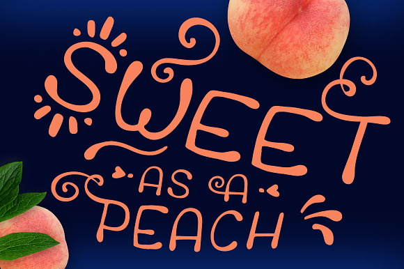 Peaches * Wedding Font in Wedding Fonts - product preview 5
