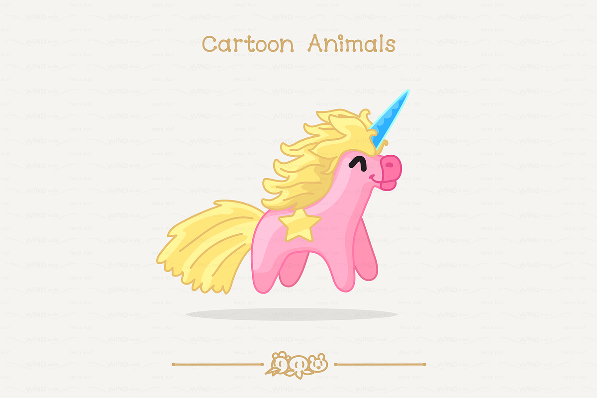 vector unicorn toy in Illustrations - product preview 8