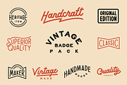Vintage Badge Pack