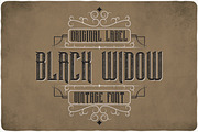Black Widow Typeface