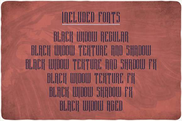 Black Widow Typeface in Display Fonts - product preview 5