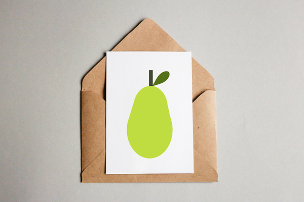 Pear Art Illustration