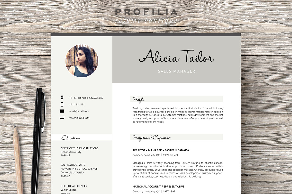 Word Resume & Cover letter Template in Letter Templates - product preview 8