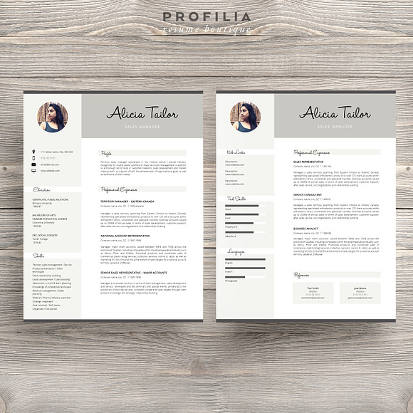 Word Resume & Cover letter Template in Letter Templates - product preview 1