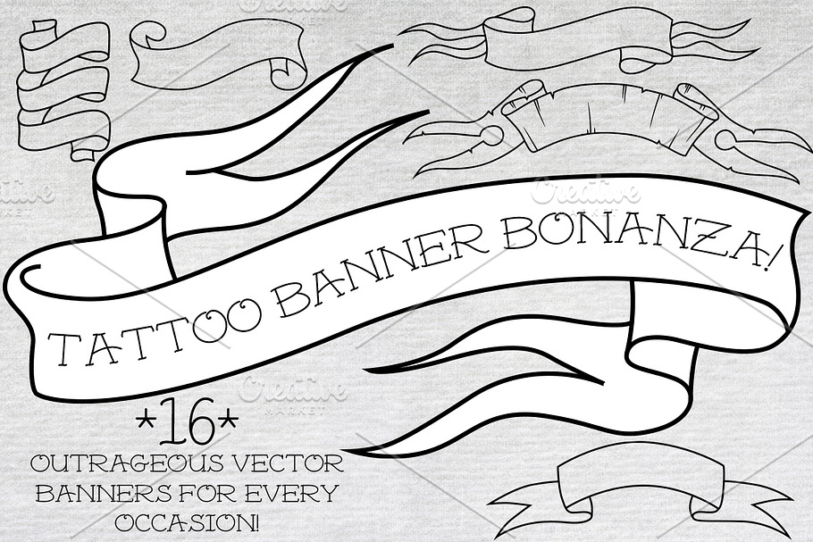 Tattoo Banner Bonanza!!! in Objects - product preview 8