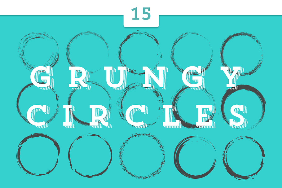 15 Grungy Circles in Objects - product preview 8