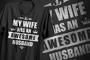 Awesome Husband - Typography Design