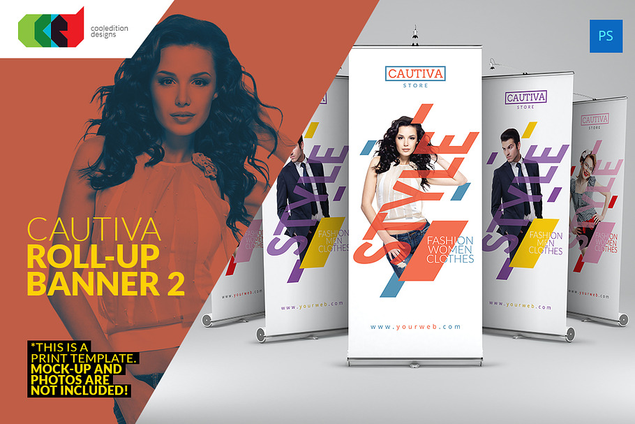 Cautiva Roll-Up Banner 2 in Flyer Templates - product preview 8
