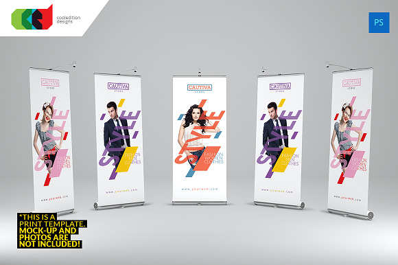 Cautiva Roll-Up Banner 2 in Flyer Templates - product preview 2
