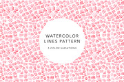 Watercolor Lines Pattern