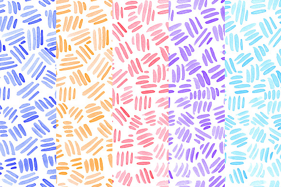 Watercolor Lines Pattern in Patterns - product preview 1