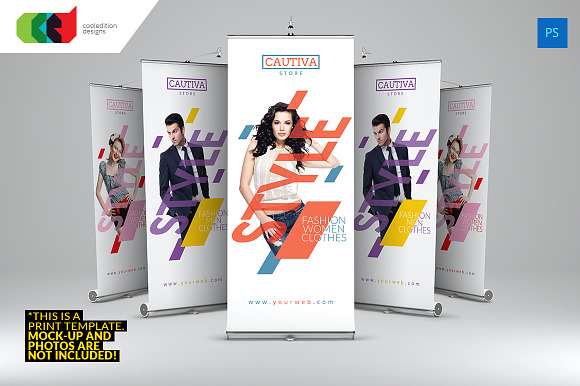 Cautiva Roll-Up Banner 2 in Flyer Templates - product preview 3