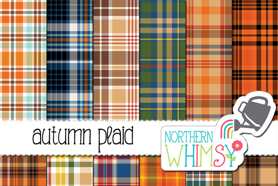 Fall Seamless Plaid in Patterns - product preview 8
