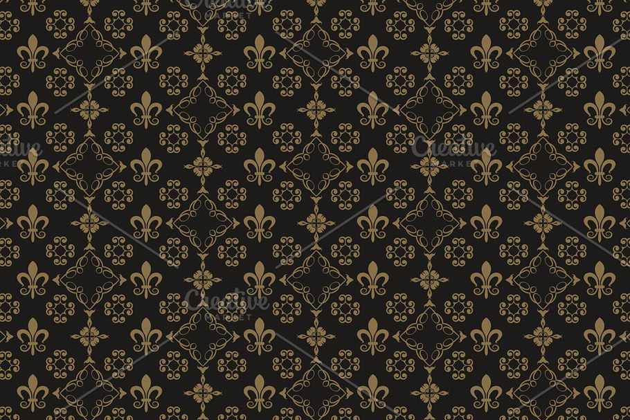 interior design dark wallpaper in Patterns - product preview 8