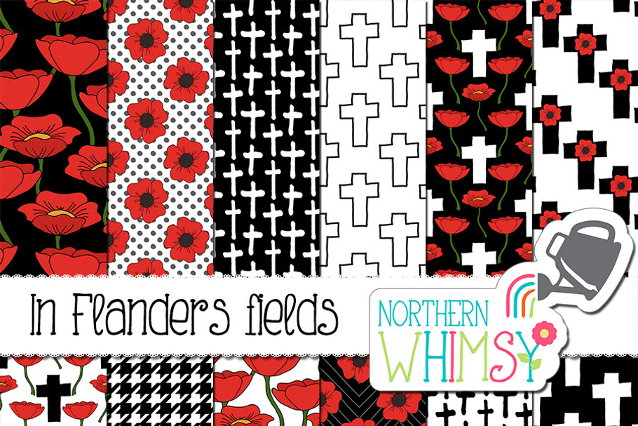 Poppy & Remembrance Day Patterns in Patterns - product preview 8