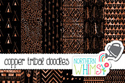 Black and Copper Tribal Patterns