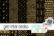 Black & Gold Tribal Patterns