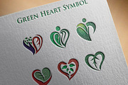 6 Green Ecology in Heart Shape Sign