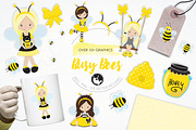 Busy Bees illustration pack
