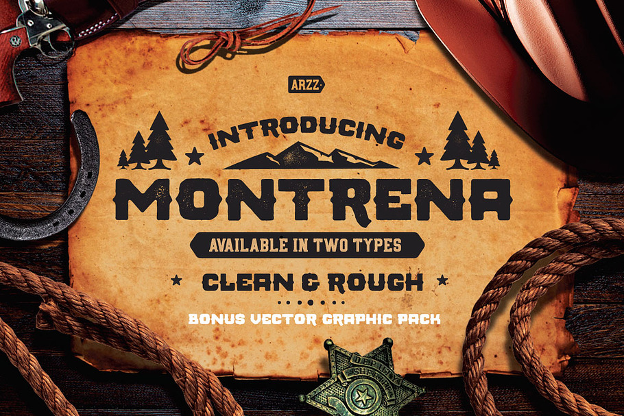 Montrena in Display Fonts - product preview 8