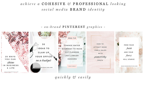 Rose Gold Social Media Templates in Instagram Templates - product preview 2