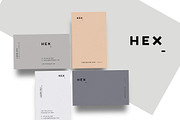 HEX Business Card Template