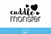 Cuddle Monster SVG Cut Files