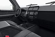 Car interior dashboard leather