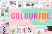 Colorful Social Media Designs