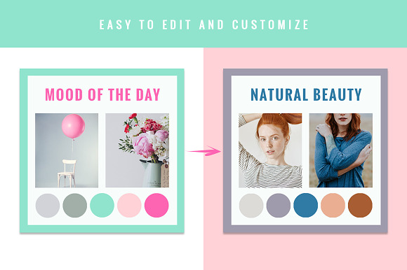 Colorful Social Media Designs in Instagram Templates - product preview 3