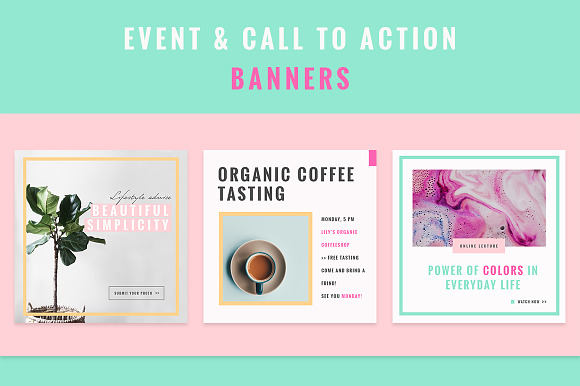 Colorful Social Media Designs in Instagram Templates - product preview 5