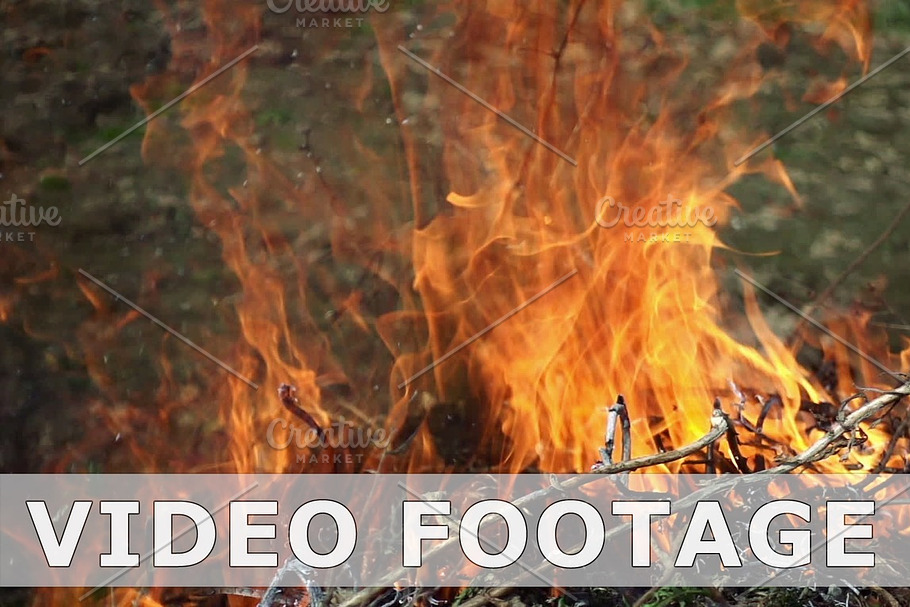 Closeup of beautiful fire slow motion in Graphics - product preview 8
