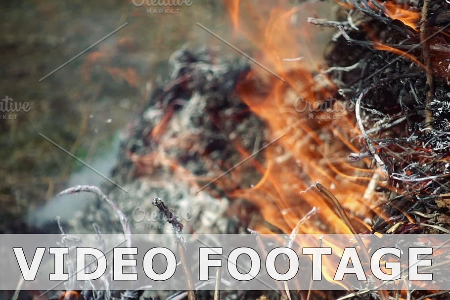 Closeup of beautiful fire slow motion in Graphics - product preview 8