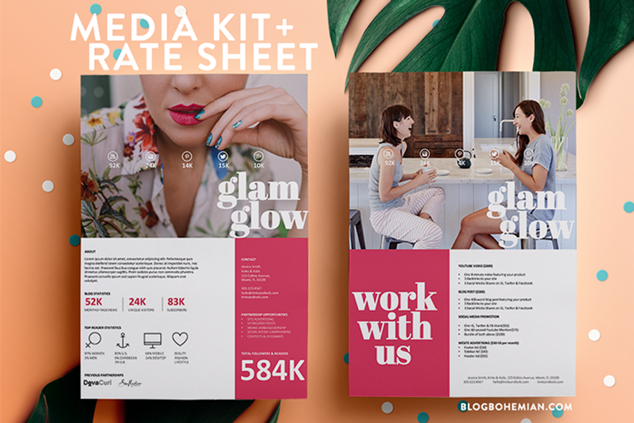 2 Page | Media Kit + Rate Sheet
