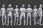 Lowpoly People Casual Pack Vol.4
